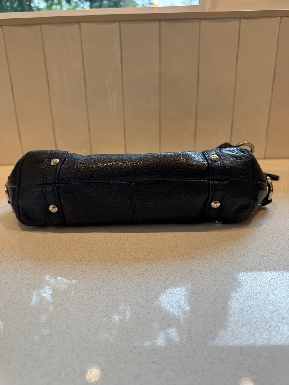 Coach Vintage Medium Carly Shoulder Bag – Black Pebbled Leather (F15251) - Picture 10 of 13